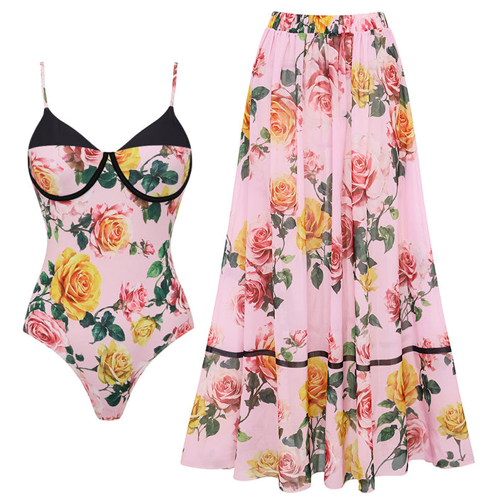Edith Swimsuit Set - Pink