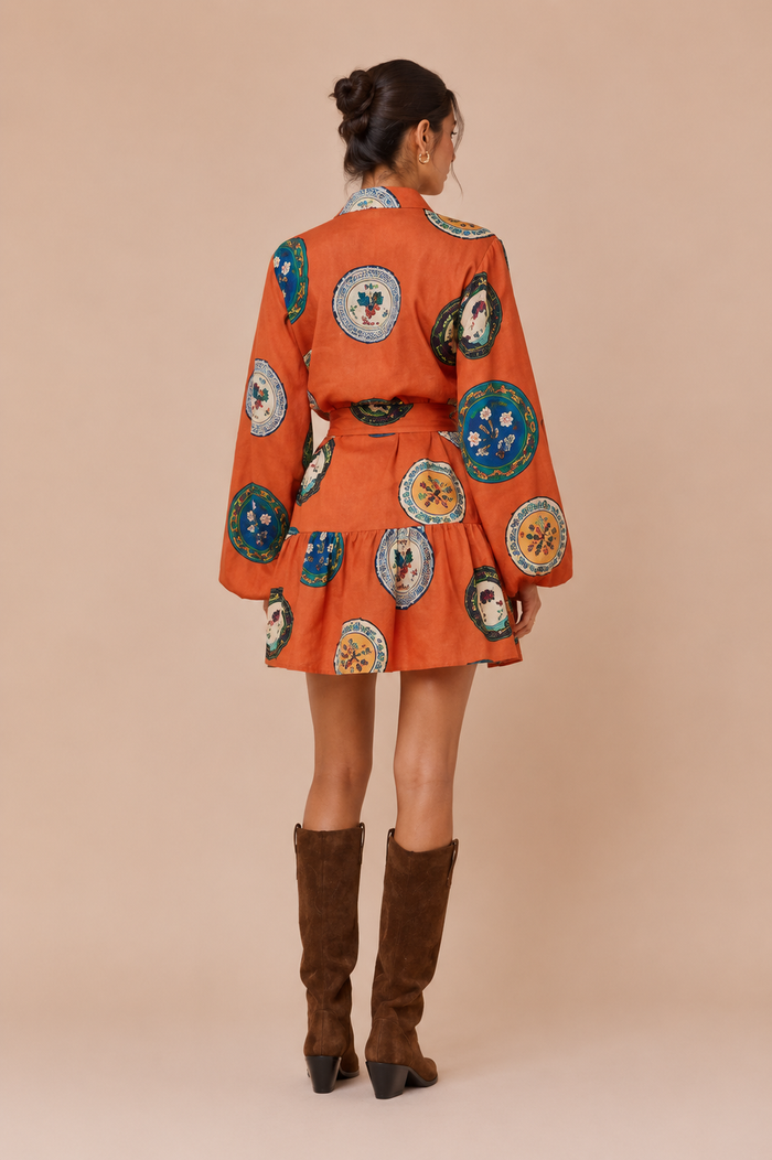 Elin Mini Dress - Orange