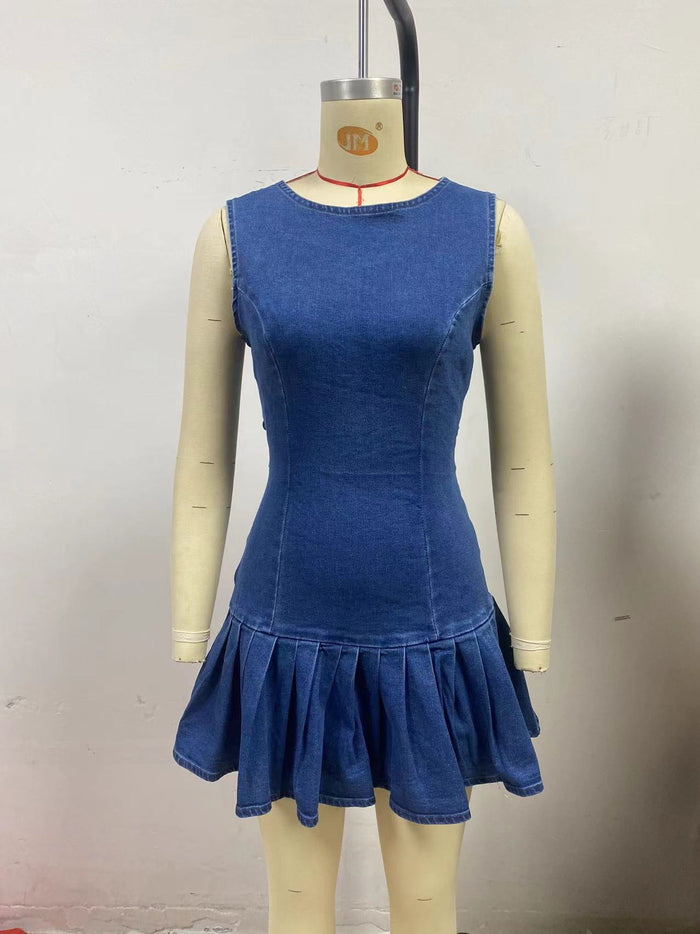 Elio Mini Dress - Blue