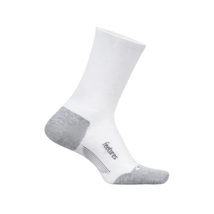 White and gray sock on a white background