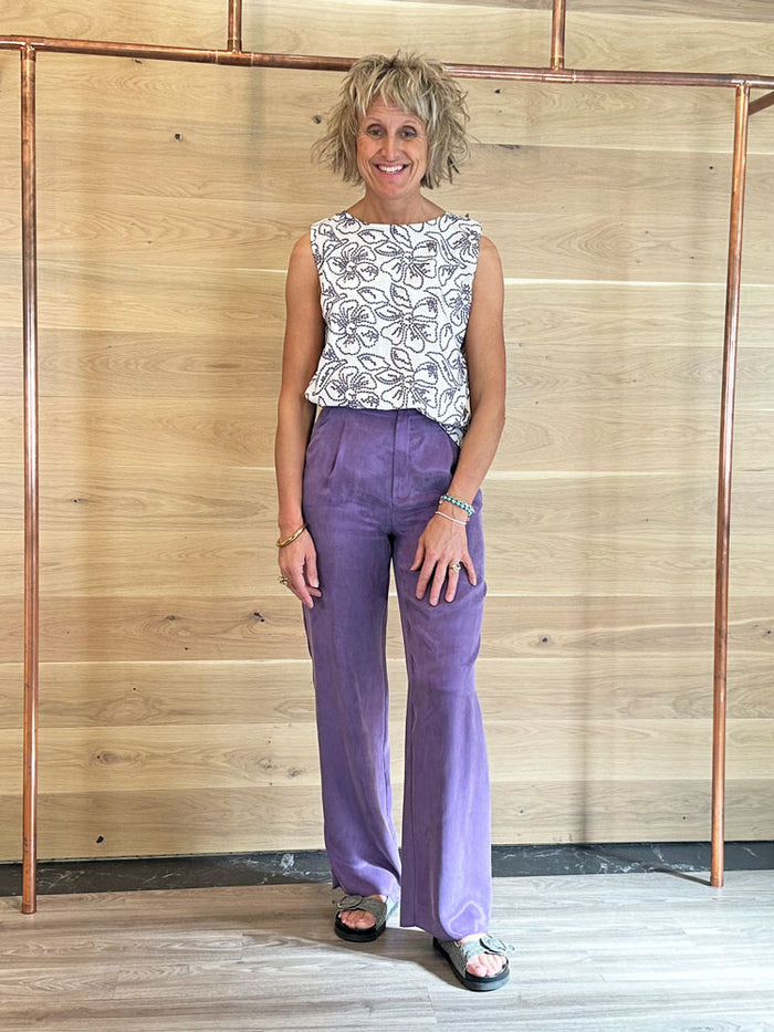 Emme Marella Emmcedro Trousers Purple