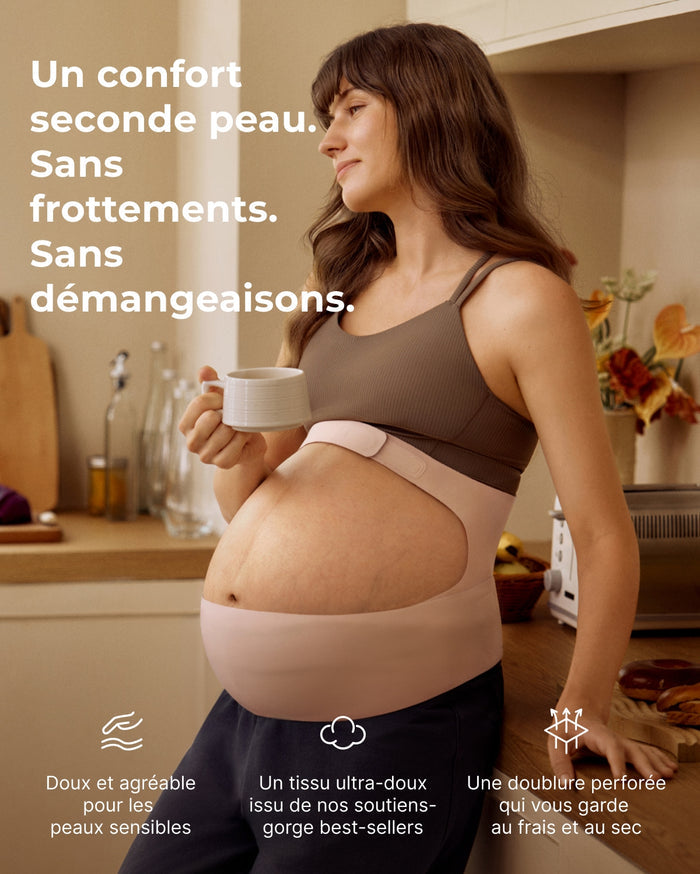 Ensemble Ergonest : bandeau de grossesse et culottes de grossesse taille haute