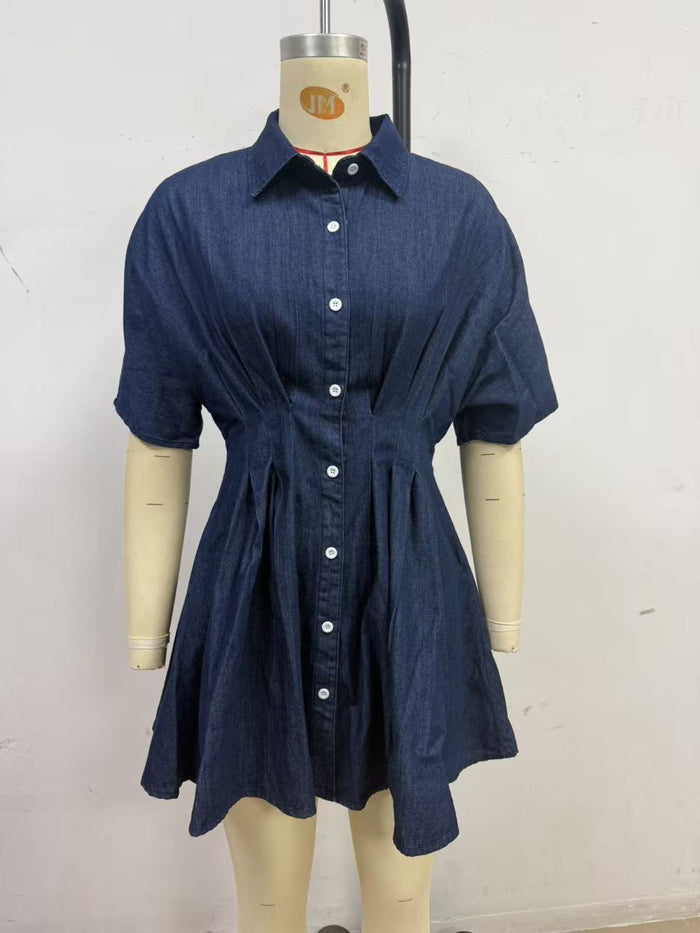 Eros Mini Dress - Dark Blue
