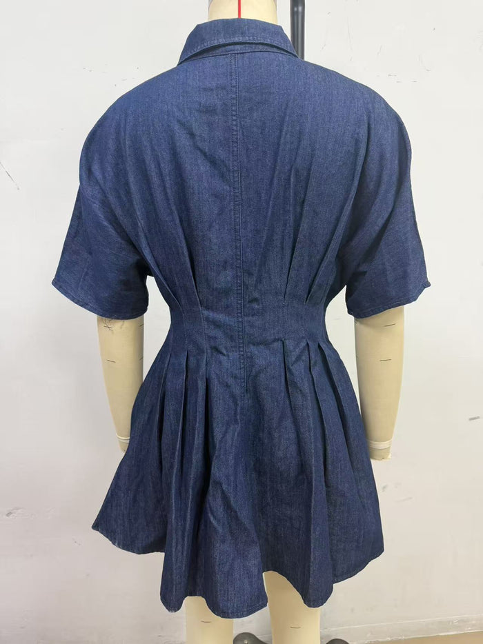 Eros Mini Dress - Dark Blue