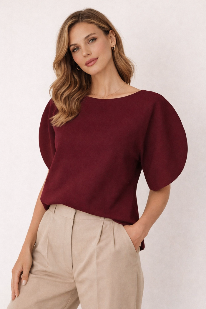 Ethel Top - Maroon