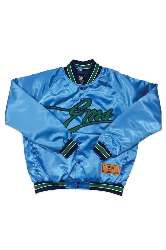 [ Eugene Emeralds ] Vintage Satin Bomber Jacket - Official League