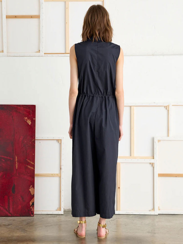 European Culture Sleeveless Jumpsuit Dark Navy