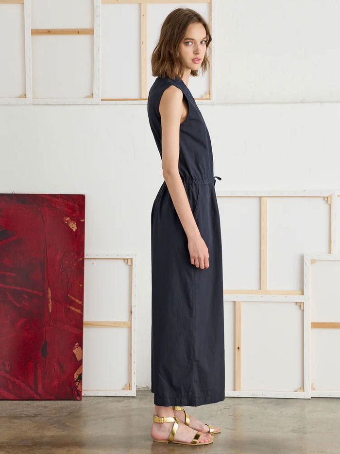 European Culture Sleeveless Jumpsuit Dark Navy