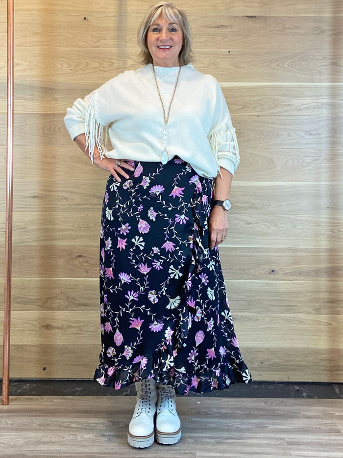 Fabienne Chapot Bobo Frill Cato Skirt Black