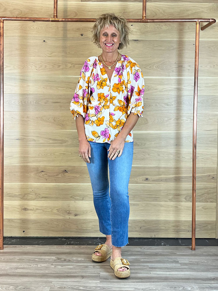 Fabienne Chapot Cooper Blouse Orchid Garden