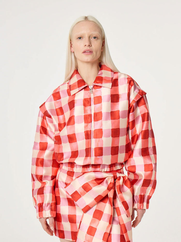 Fabienne Chapot Jay Jacket Tangerine Tango/Cosy White