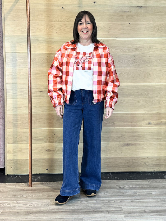 Fabienne Chapot Jay Jacket Tangerine Tango/Cosy White