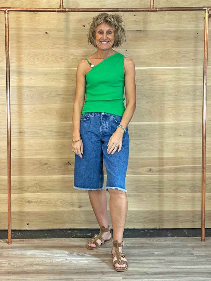 Fabienne Chapot Lucy Wide Jorts Faded Light Blue