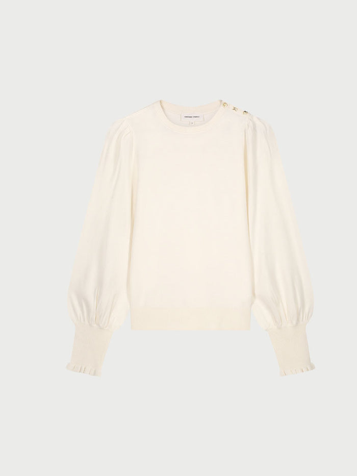 Fabienne Chapot Molly Balloon Pullover Cosy White