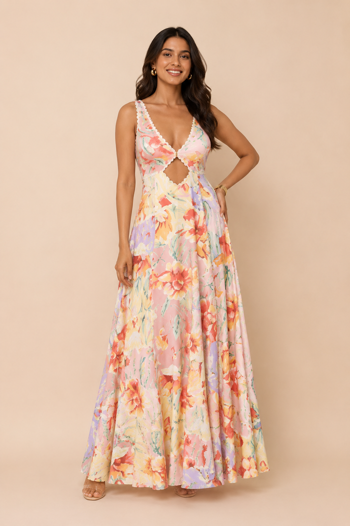 Fenn Maxi Dress - Pink