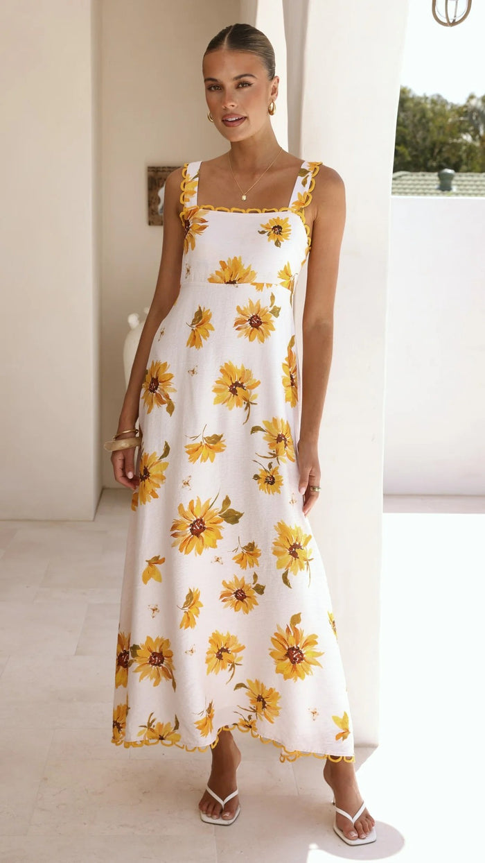 Fia Maxi Dress - Yellow