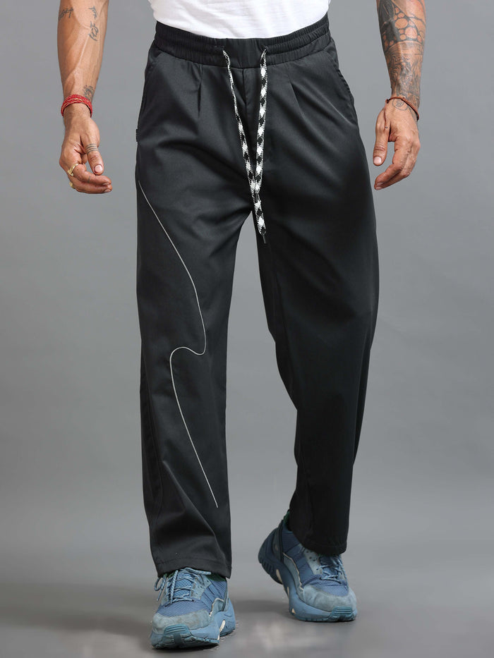 Grey Trousers for Men detail view - Flowstate Relaxed Trouser by Italian Colony