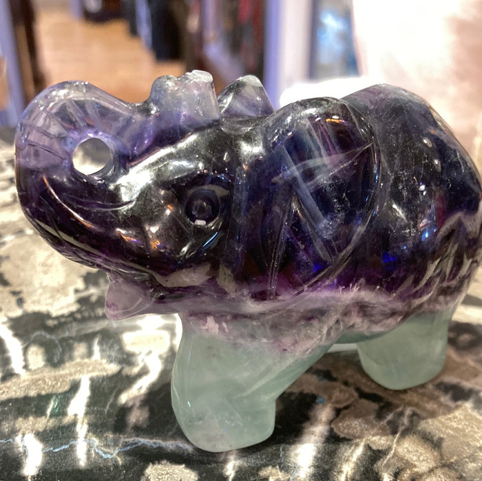 Fluorite elephant