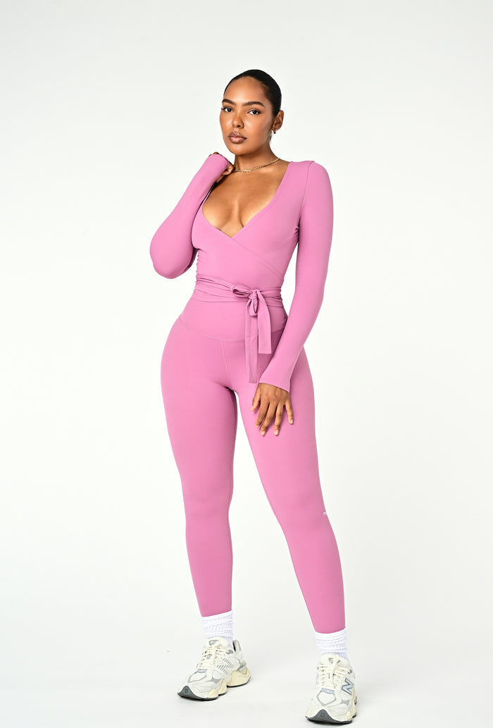 Forma Wrap Top - Pink Cloud