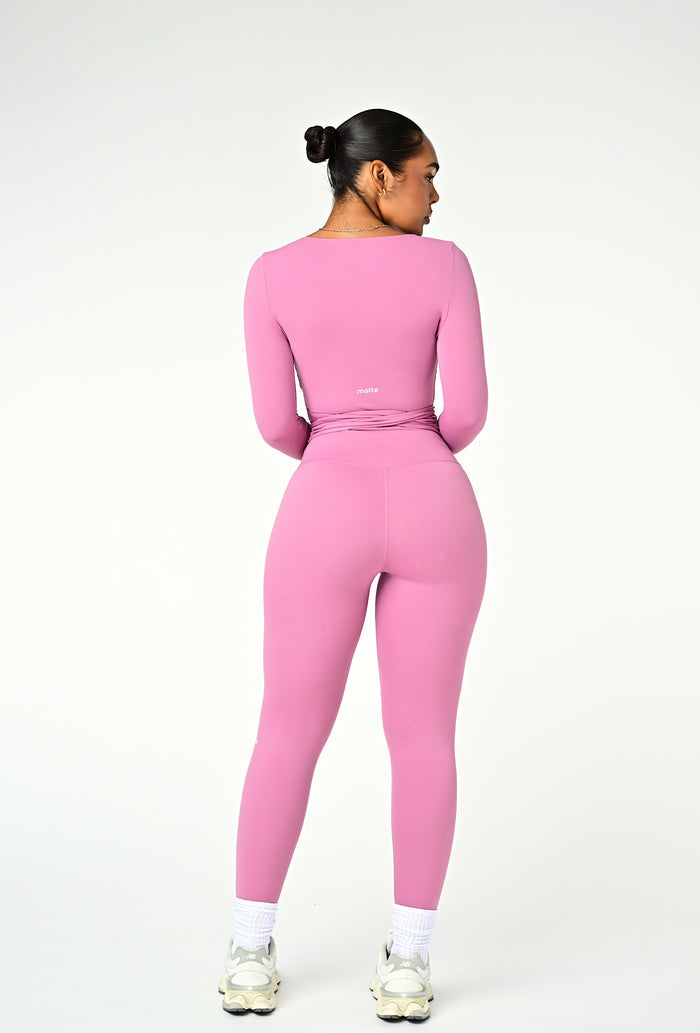 Forma Wrap Top - Pink Cloud