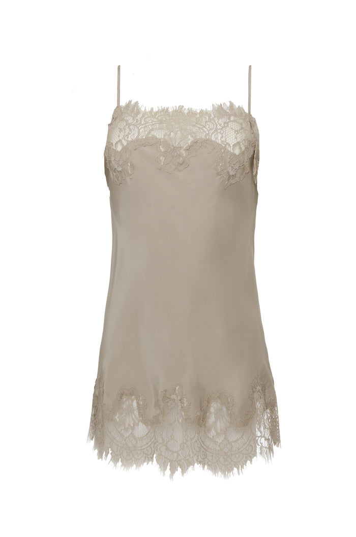 Gigi Lace Silk Cami - Birch