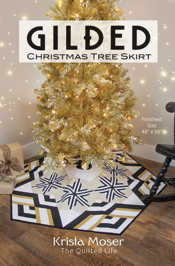 Gilded Christmas Tree Skirt - Krista Moser