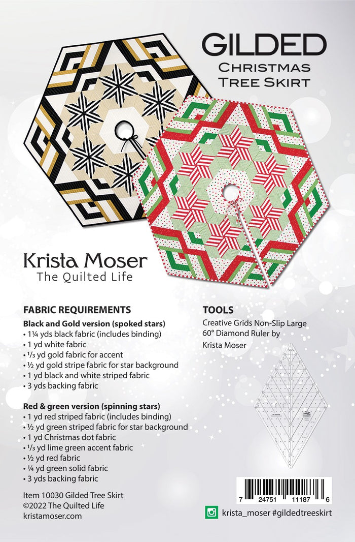 Gilded Christmas Tree Skirt - Krista Moser