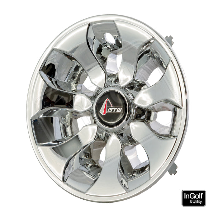 Golf Cart 8" Drifter Chrome Wheel Cover (Set of 4)