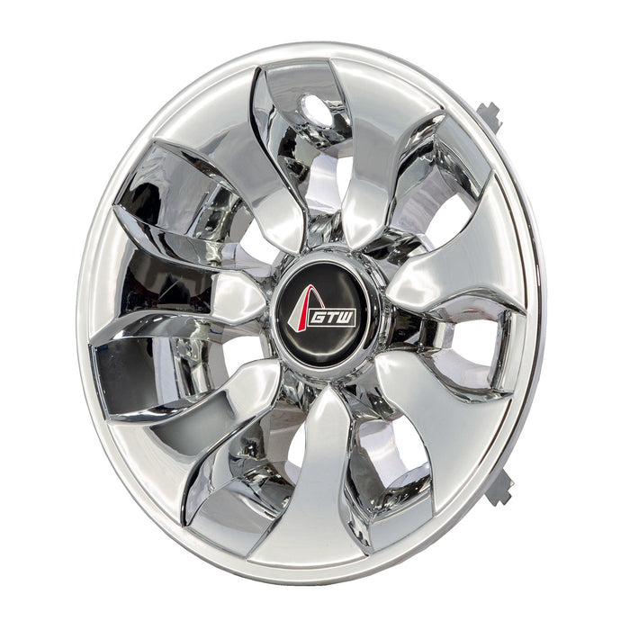 Golf Cart 8" Drifter Chrome Wheel Cover (Set of 4)