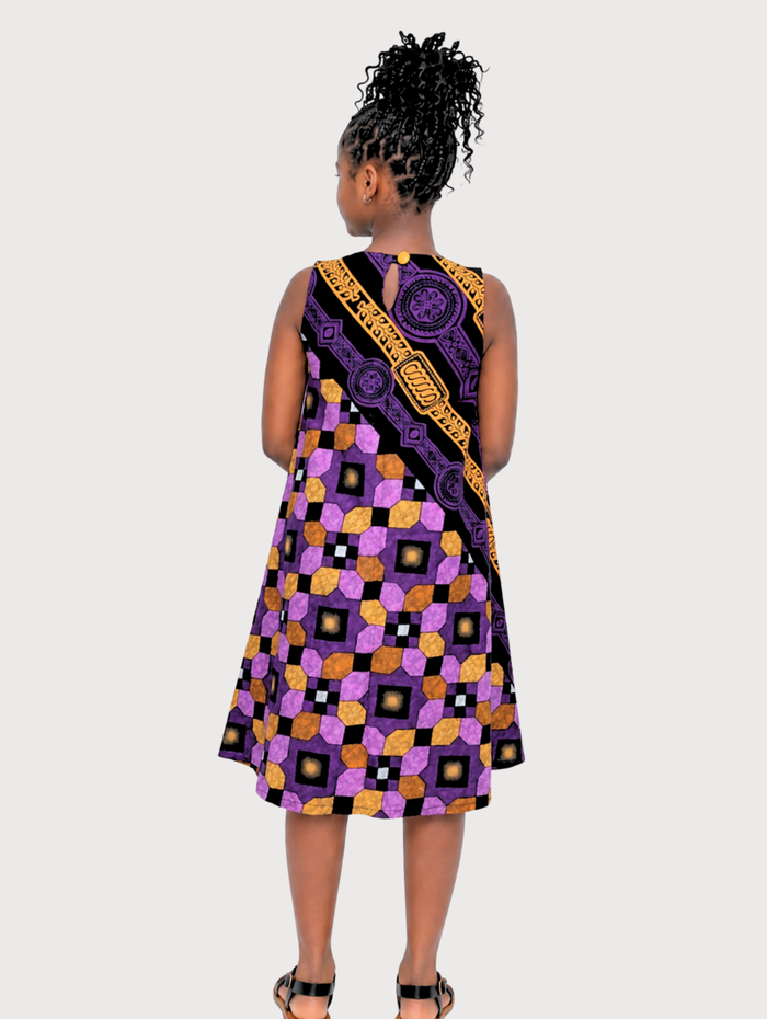 Gracie Teen Girl African Print Pocket Dress