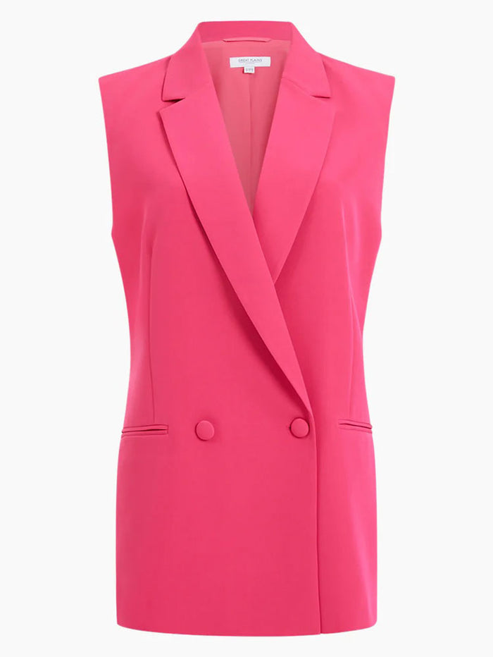 Great Plains Evening Crepe Sleeveless Jacket Christmas Rose