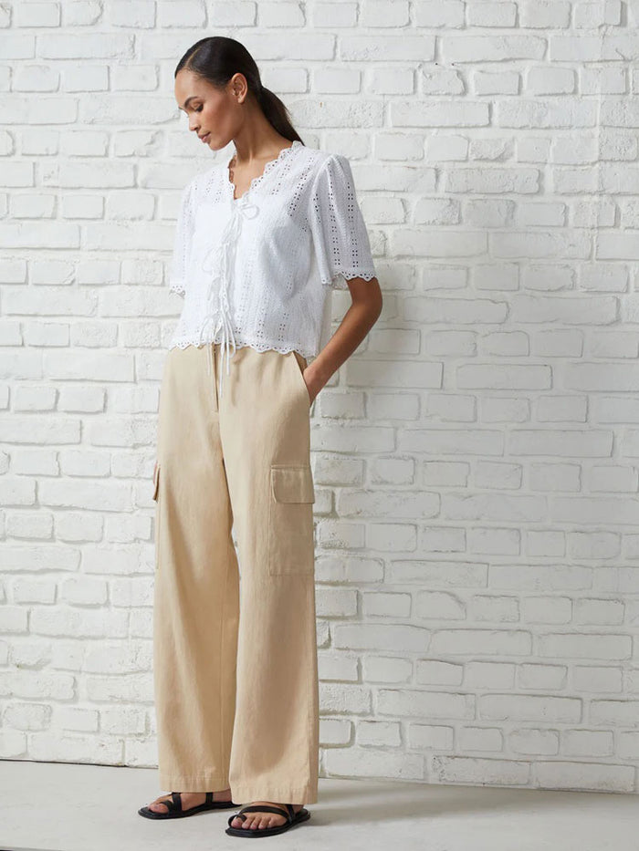 Great Plains Utility Cotton Trousers Sand
