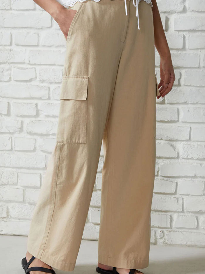 Great Plains Utility Cotton Trousers Sand