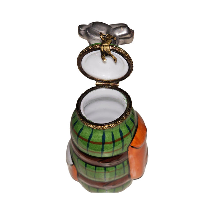 Charming Golf Bag Limoges Box Porcelain Limoges sports French Trinket Box