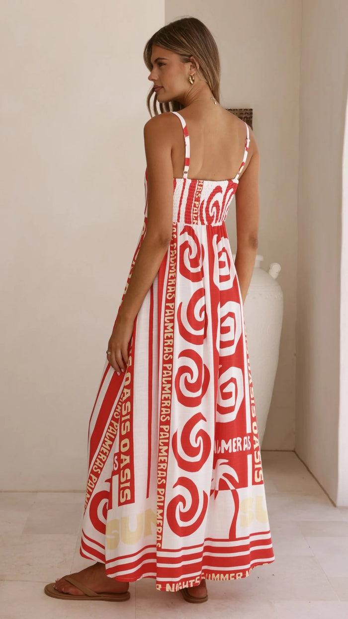 Greer Maxi Dress - Red