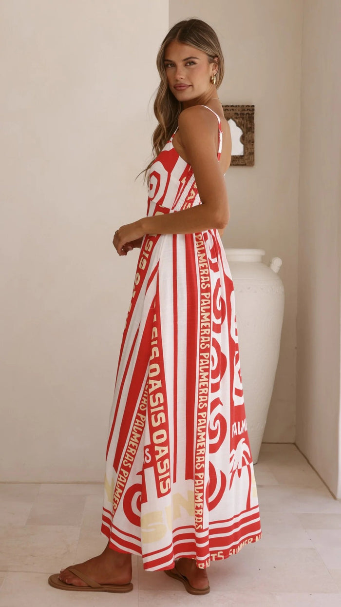 Greer Maxi Dress - Red