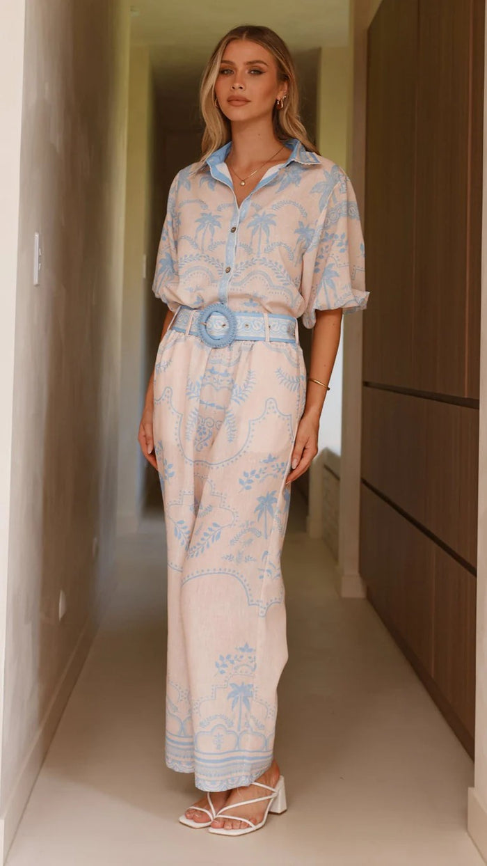 Greya Co ord Set - Light Blue