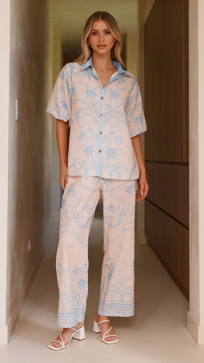 Greya Co ord Set - Light Blue