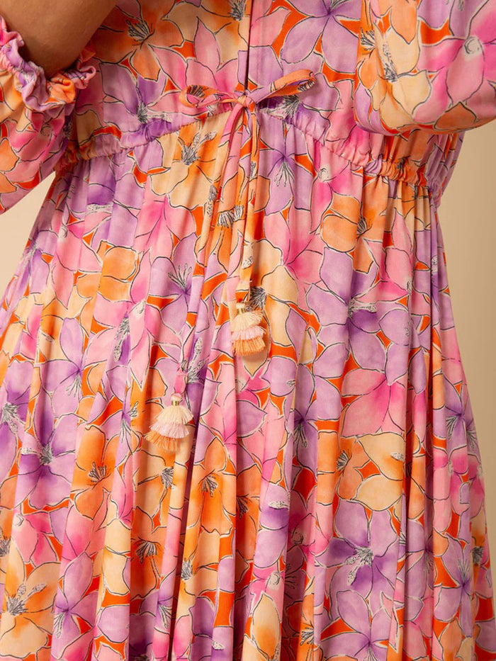 Hale Bob Journee Dress Orange