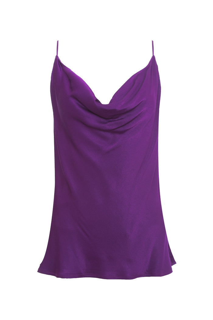 Hayley Cowl Cami - Deep Violet