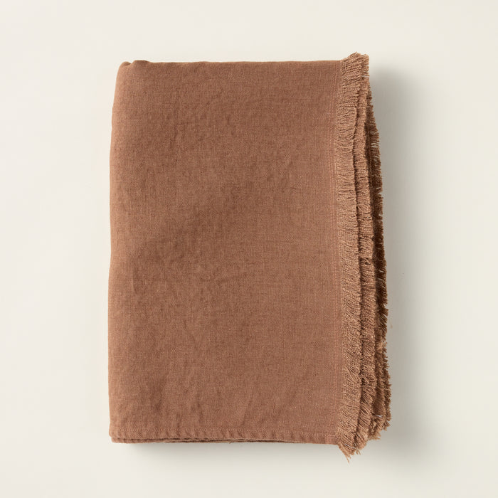 Heavyweight Linen Throw Blanket