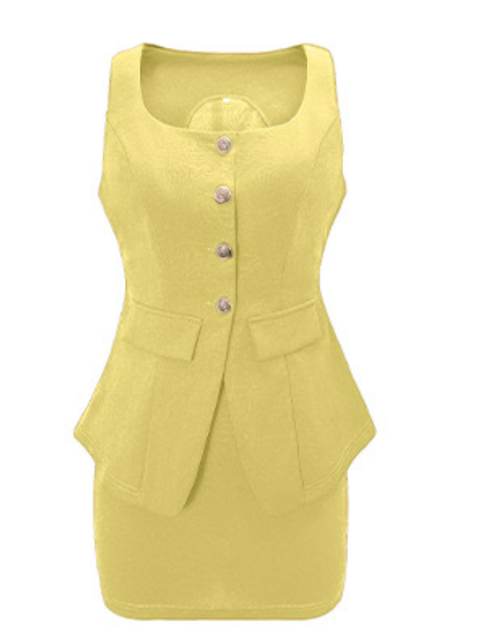 Heizer Co ord Set - Yellow