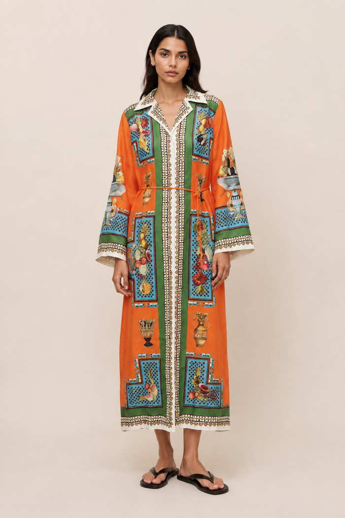 Hema Maxi Dress - Orange