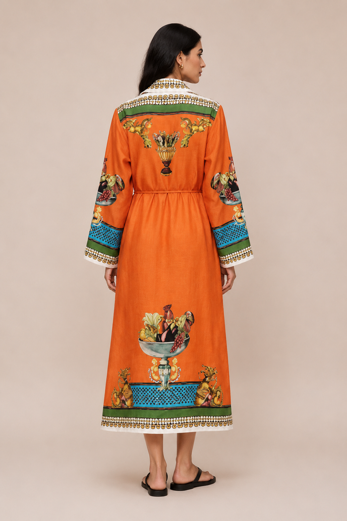 Hema Maxi Dress - Orange
