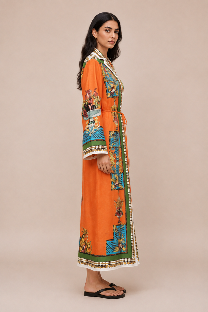 Hema Maxi Dress - Orange