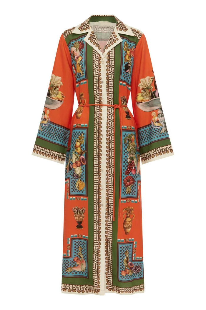 Hema Maxi Dress - Orange