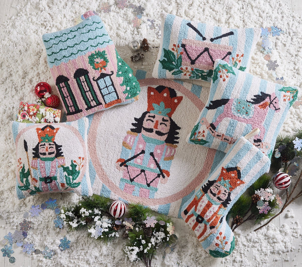 Holly Stripe Horse Pillow