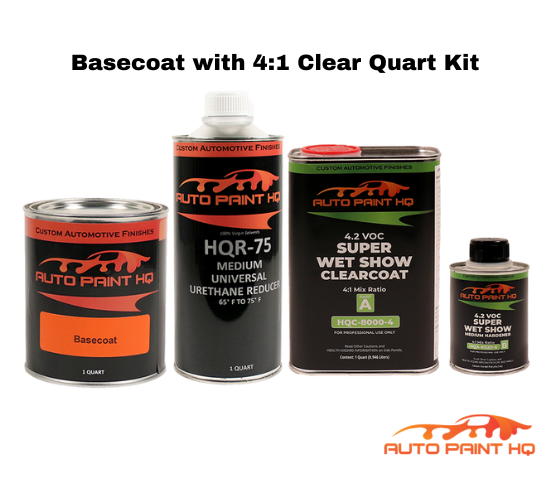Honda NH630M Silverstone Metallic Basecoat Clearcoat Quart Complete Paint Kit