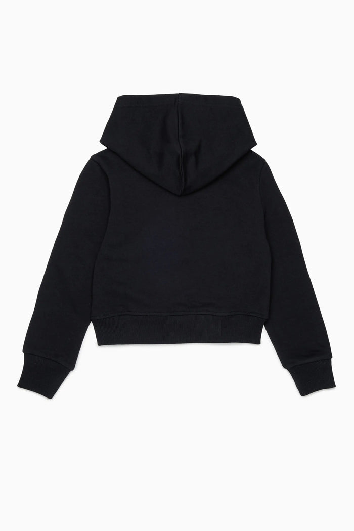Hoodie with sequin logo