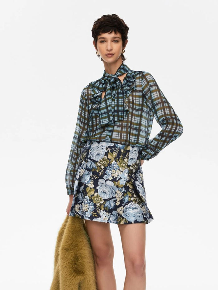 iBlues Cimone Printed Shirt Green & Blue